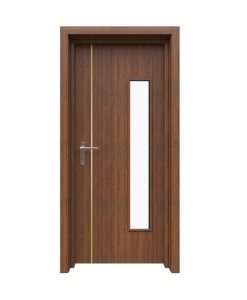 Cửa gỗ chống cháy EI60 -  1 Cánh Có Ô Kính